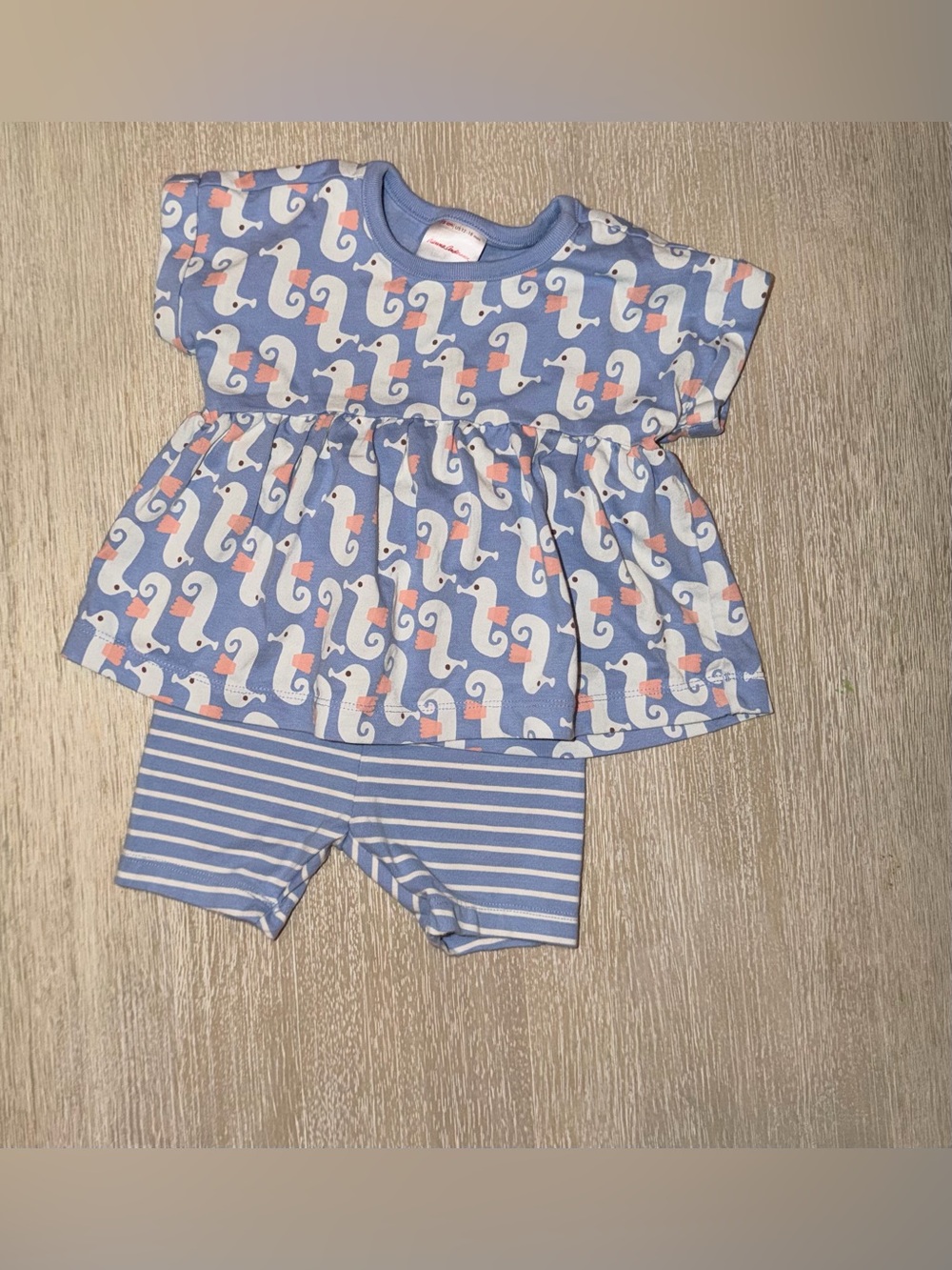Hanna Andersson Top and Shorts Set 12-18 months